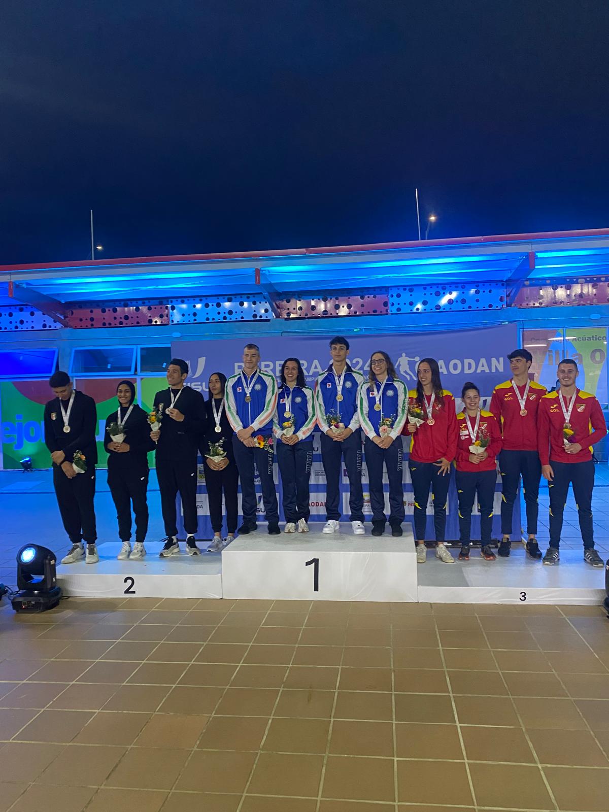 Oier Irisarri se alza con el oro en el Mundial Universitario de Natación con Aletas